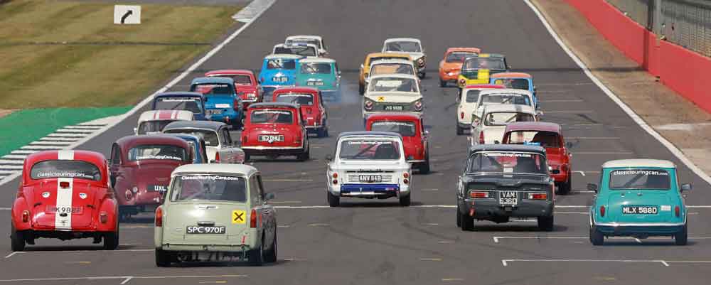 Starting grid of Pre 66 touring cars